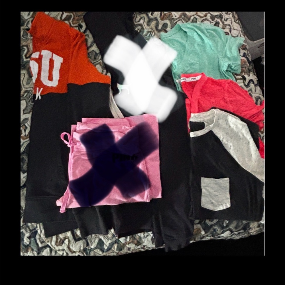 PINK Victoria's Secret Pink Various items sizes sm-med 1 sweater and 3 shirts